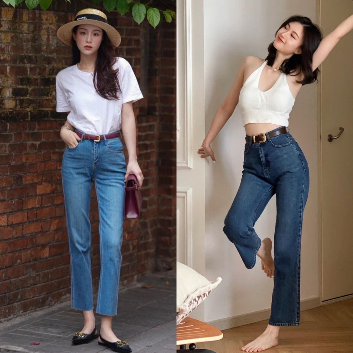 为啥穿牛仔裤看着不显高,为啥穿牛仔好看穿别的不好看