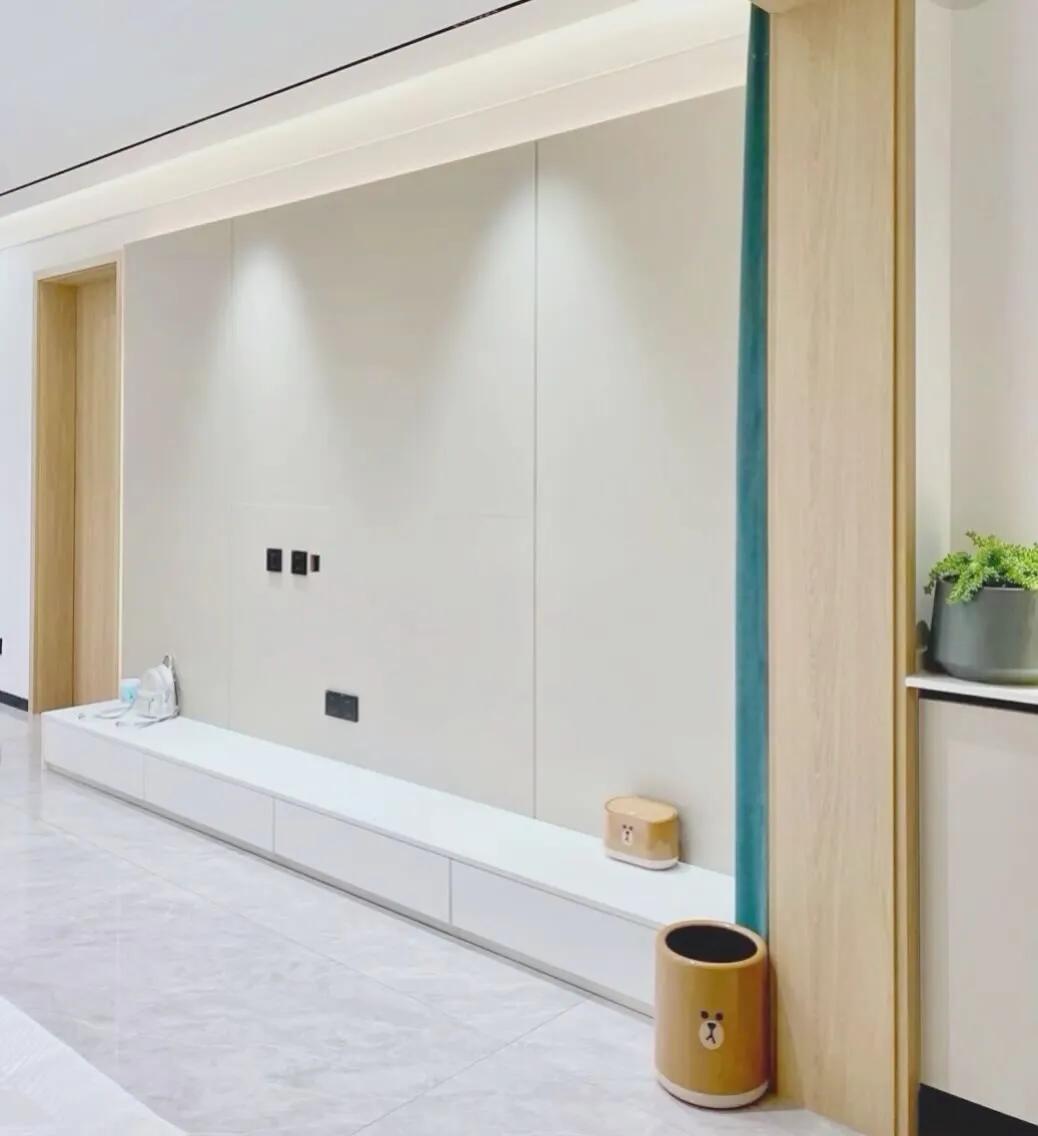 30款悬空背景墙,简约隐形门背景墙