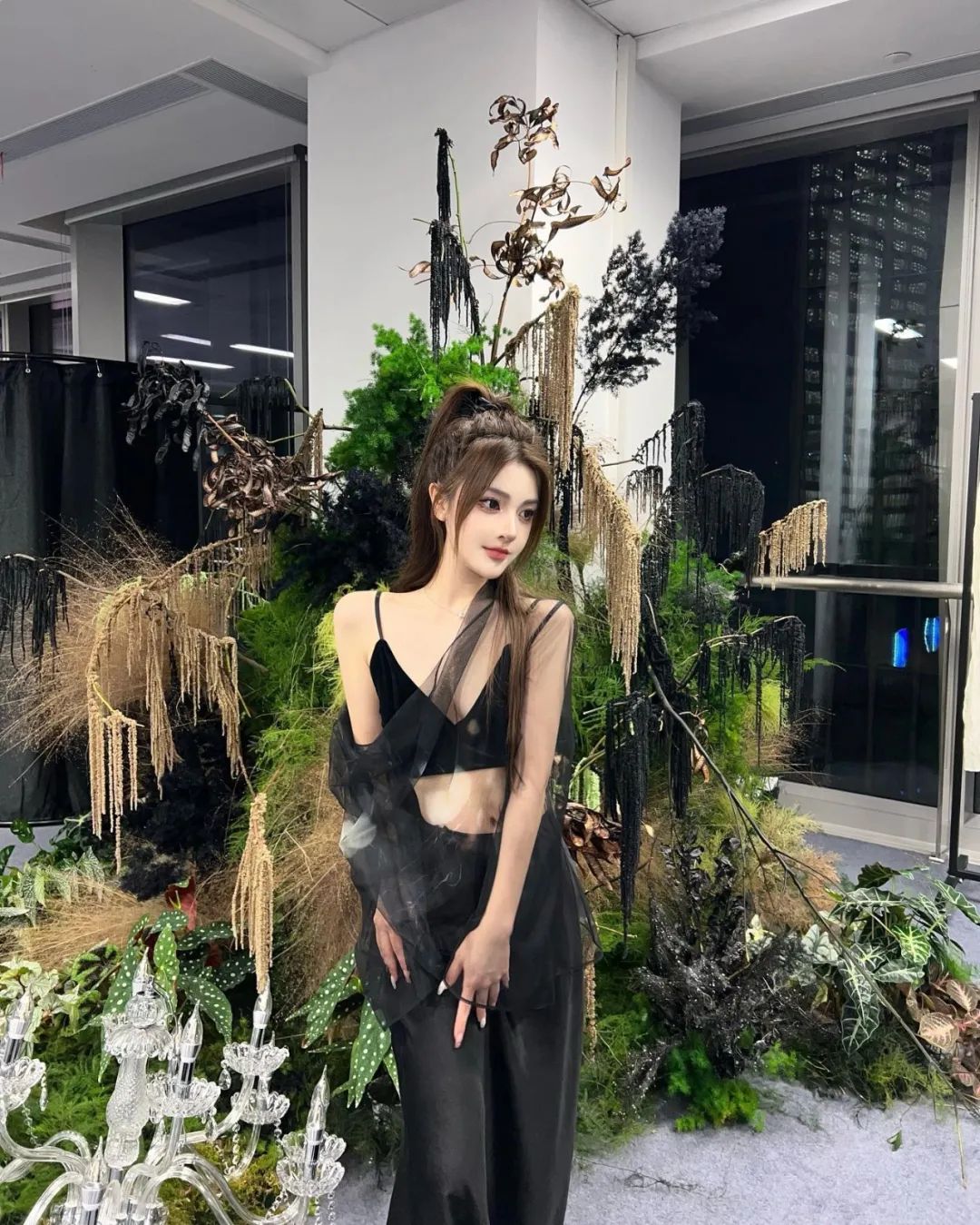 ins女神。如果不能一夜暴富，一夜抱你也好