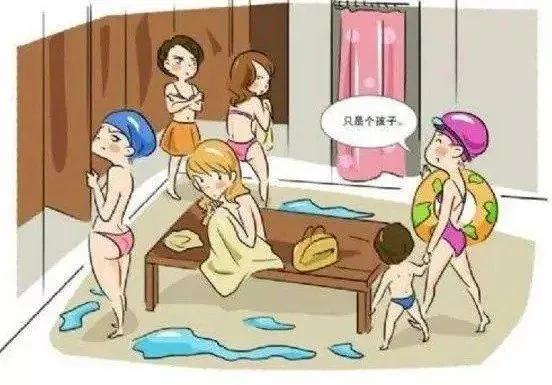 禁止三岁男童进入女厕所,禁止男士进女浴室的提示怎么写