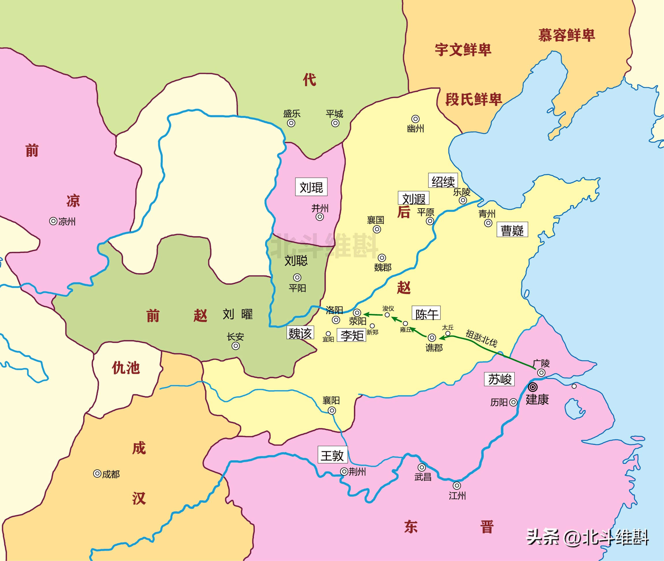 东晋收复中原故土的十次北伐详解,东晋的疆域忽大忽小是什么原因