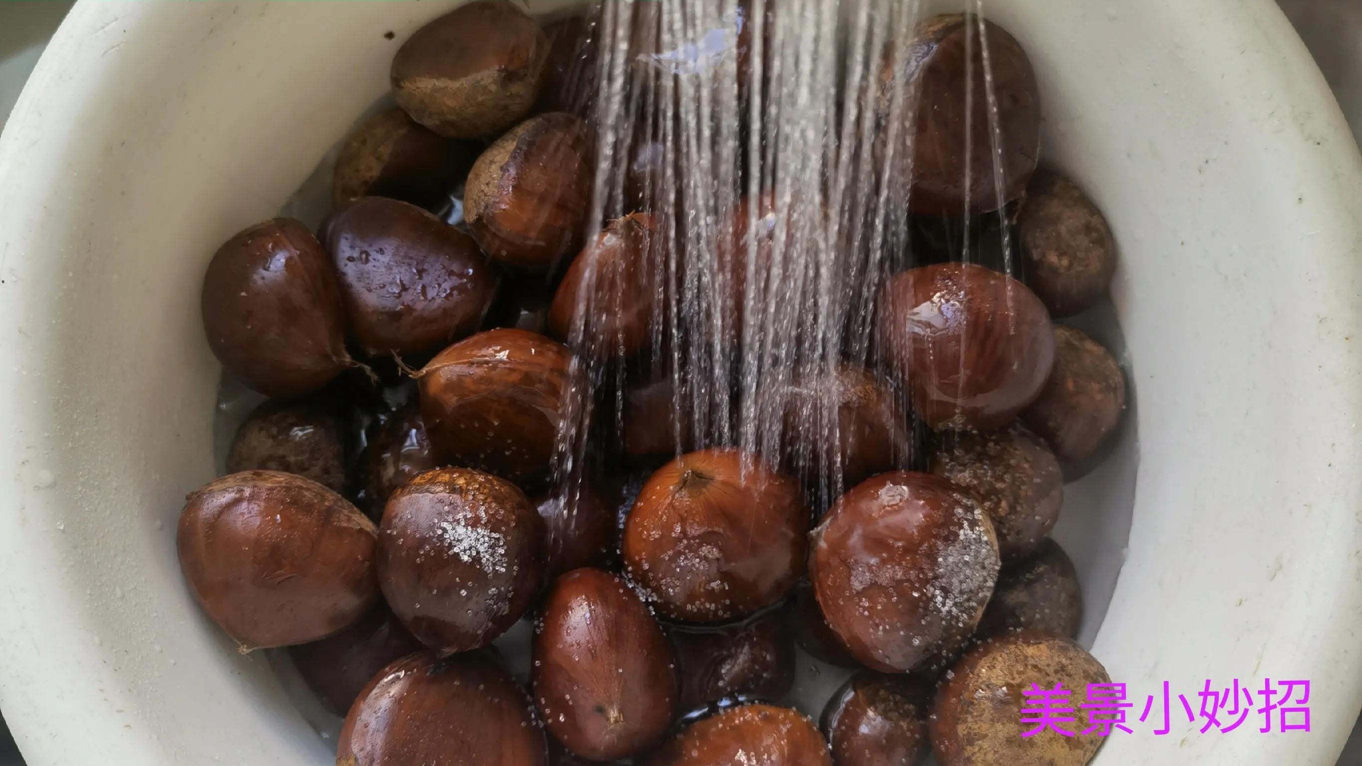 板栗剥了壳怎么才好吃,板栗太硬怎么切一个开口