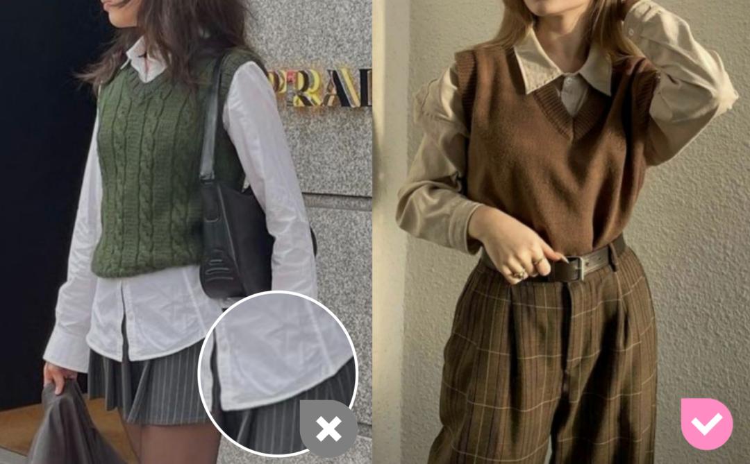 怎么穿都好看的穿衣公式！秋冬衬衫叠穿必看