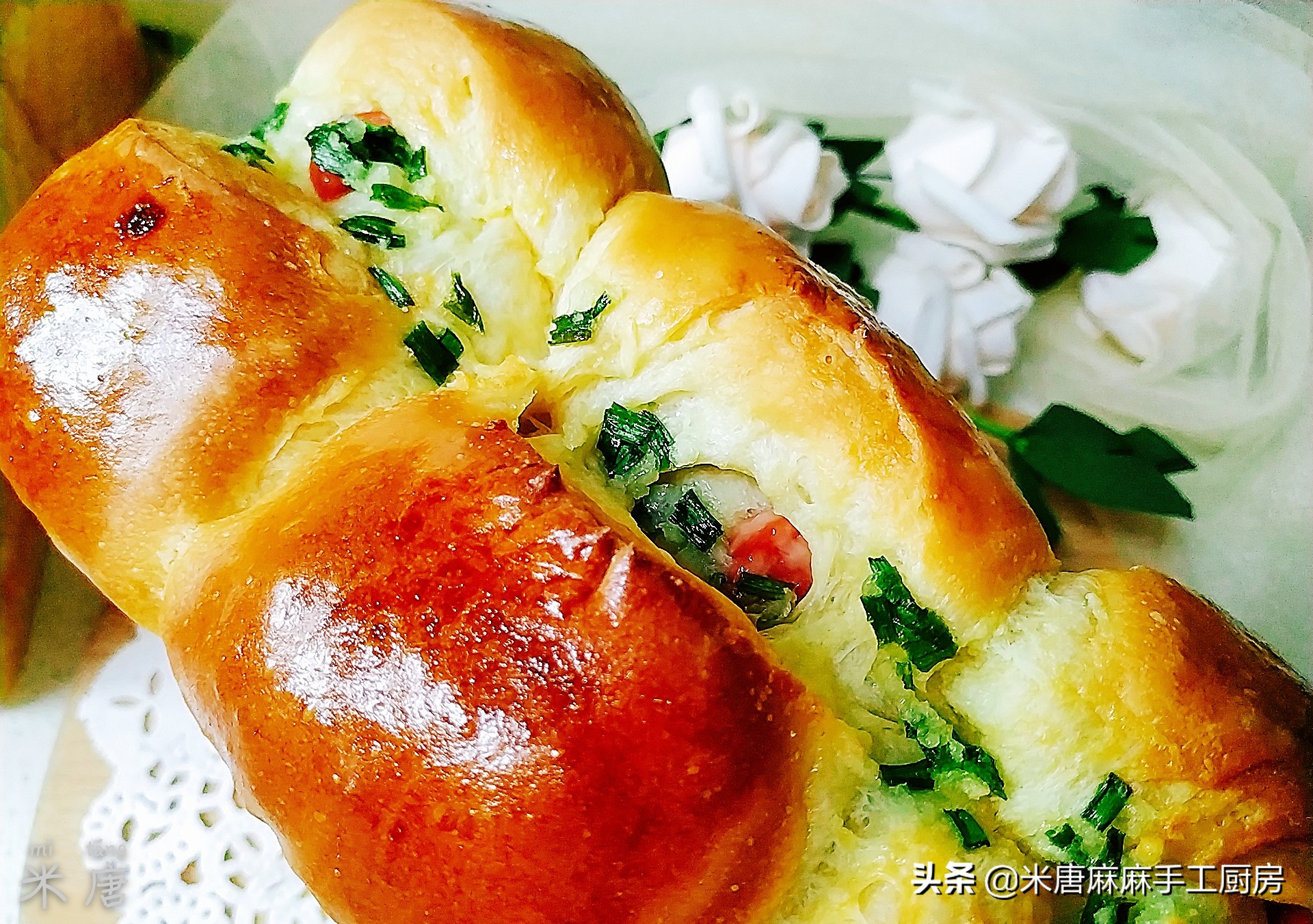 轻松get简单又好吃的蒜香吐司,米唐吐司面团