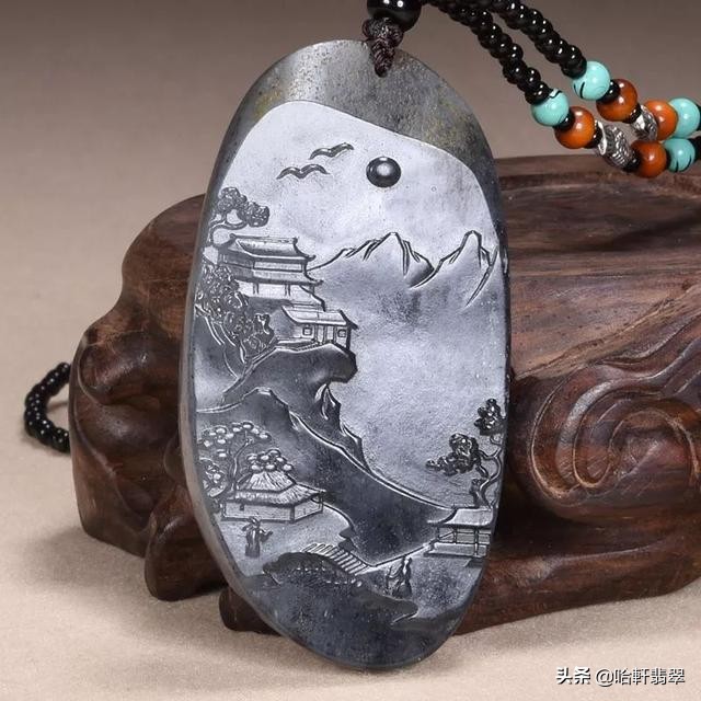 水墨玉与乌鸡种翡翠的区别,乌鸡料翡翠和青花玉的区别