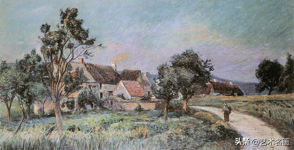 美国印象派大师春天的风景画,色彩丰富的印象派