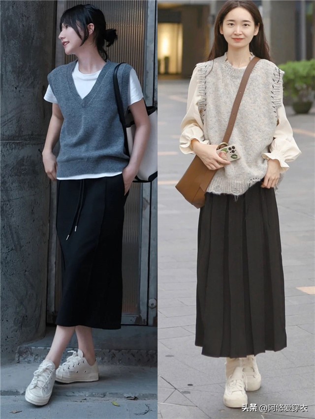 秋天马甲穿搭,马甲是秋天的必备品