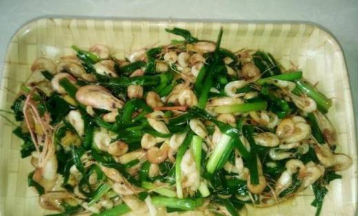 韭菜炒小河虾的做法教程,韭菜炒河虾正宗做法