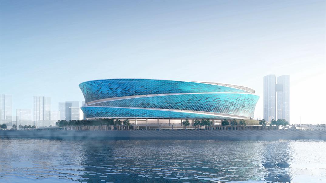 中国首座三面环海的世界级足球场,亚洲十座顶级足球场