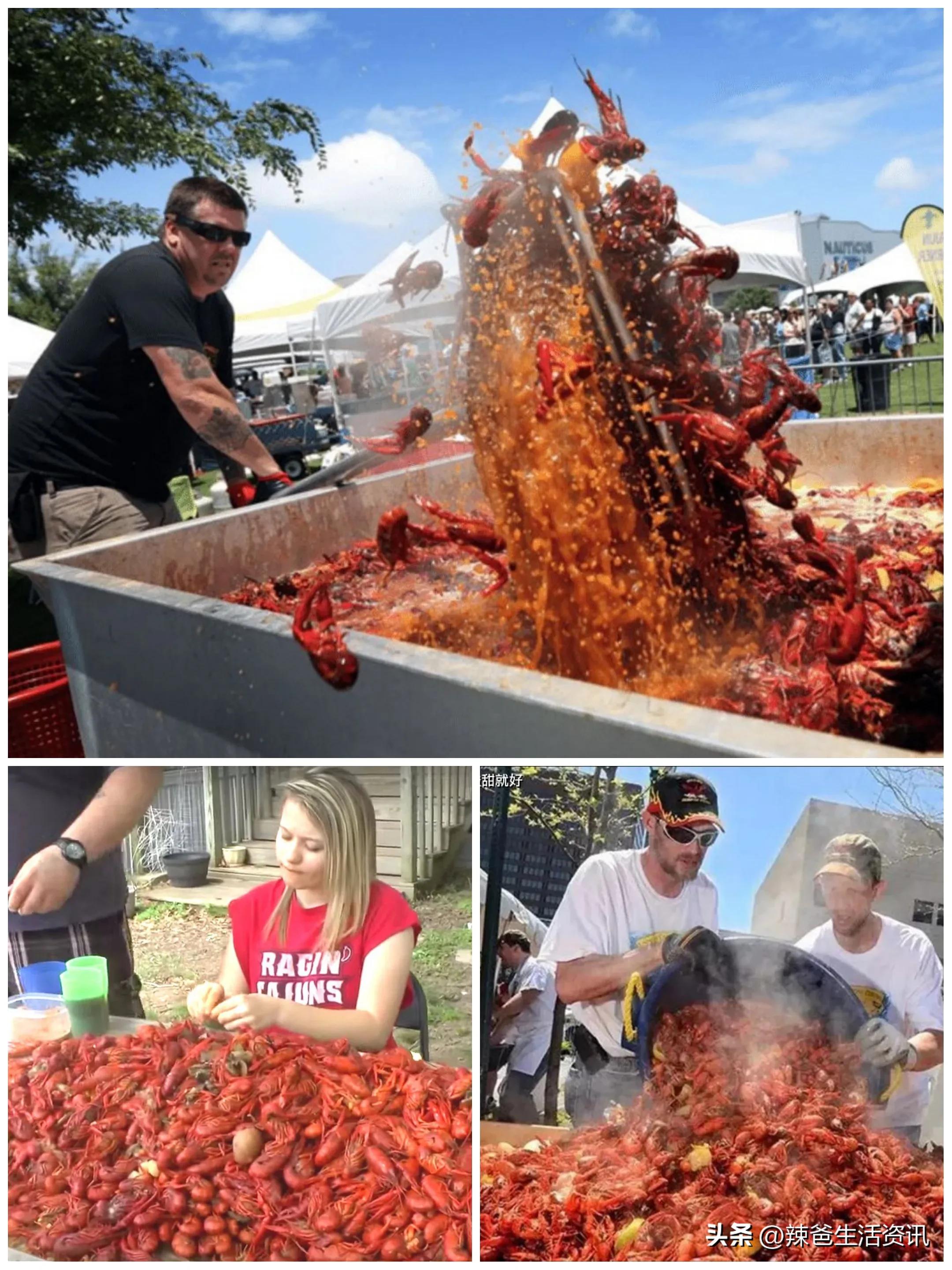 美国水煮小龙虾,吃小龙虾必备的三大招你会几招