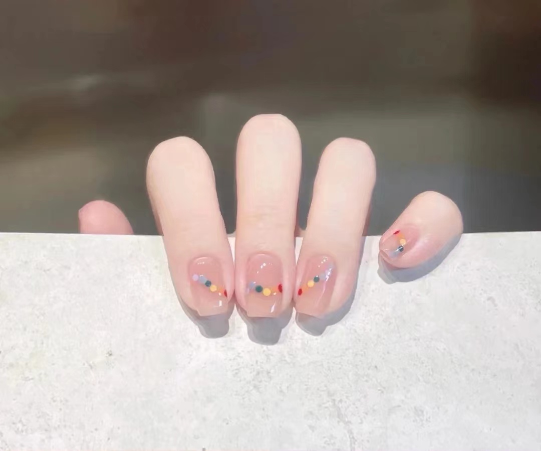 过年短指甲美甲图片大全,短指甲做长美甲疼吗