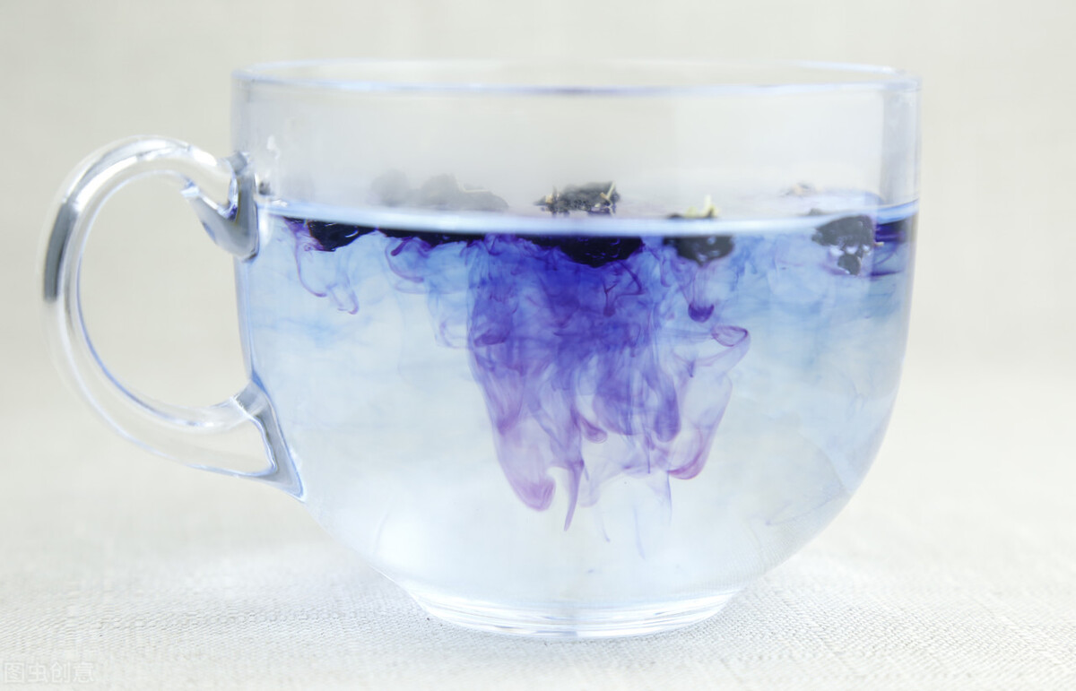 紫薯大米粥为什么是蓝色的汤,紫薯粥为什么加了白醋还是蓝色