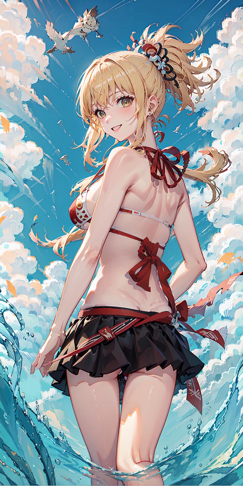 原神宵宫动漫壁纸,原神宵宫和空的壁纸