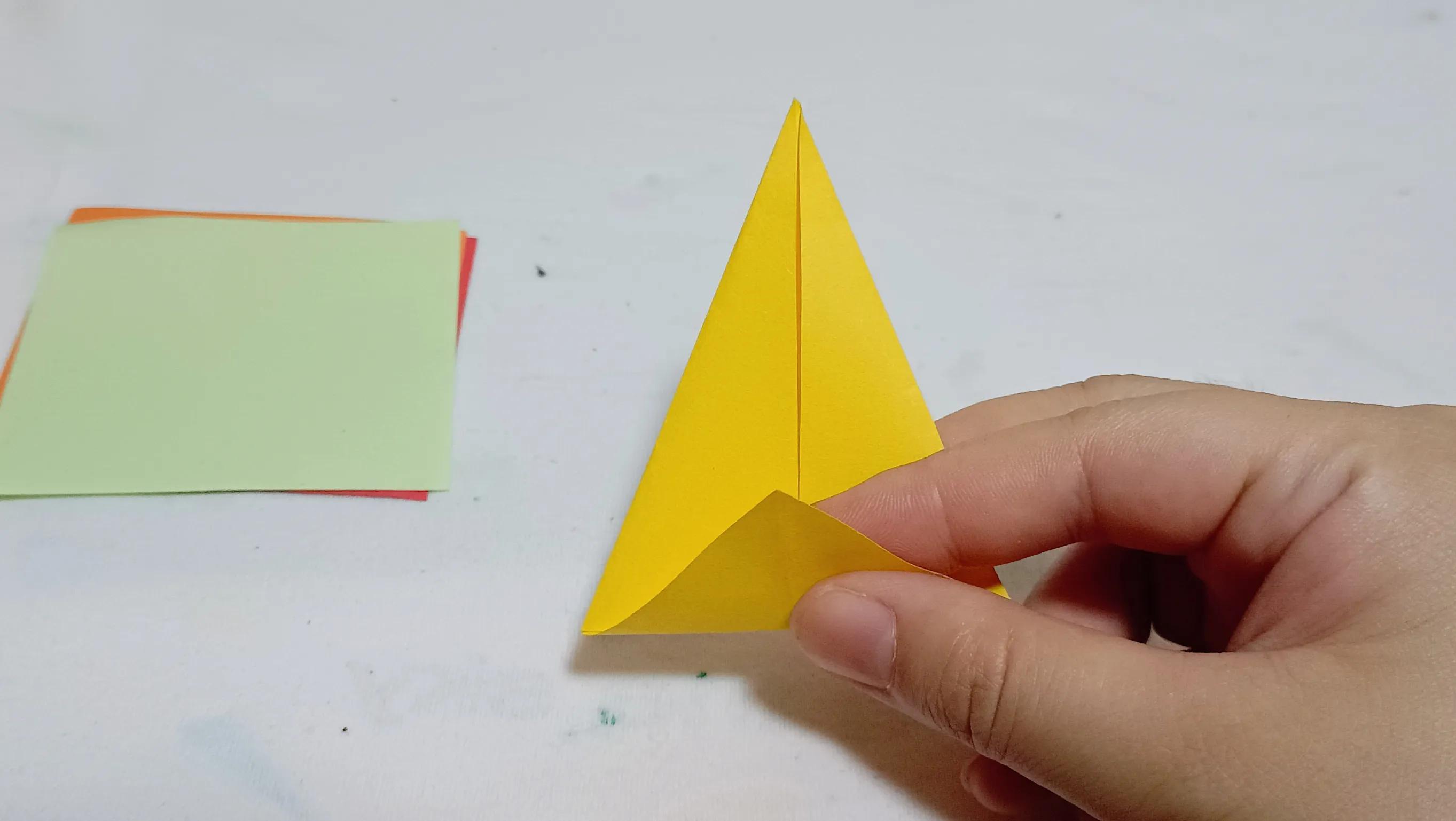 亲子手工折纸叶子,手工折纸幼儿园枫叶