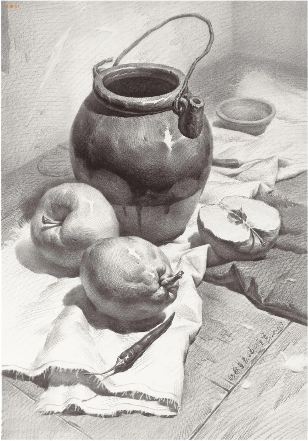 素描暗部画糊了,素描静物暗部该重到什么程度