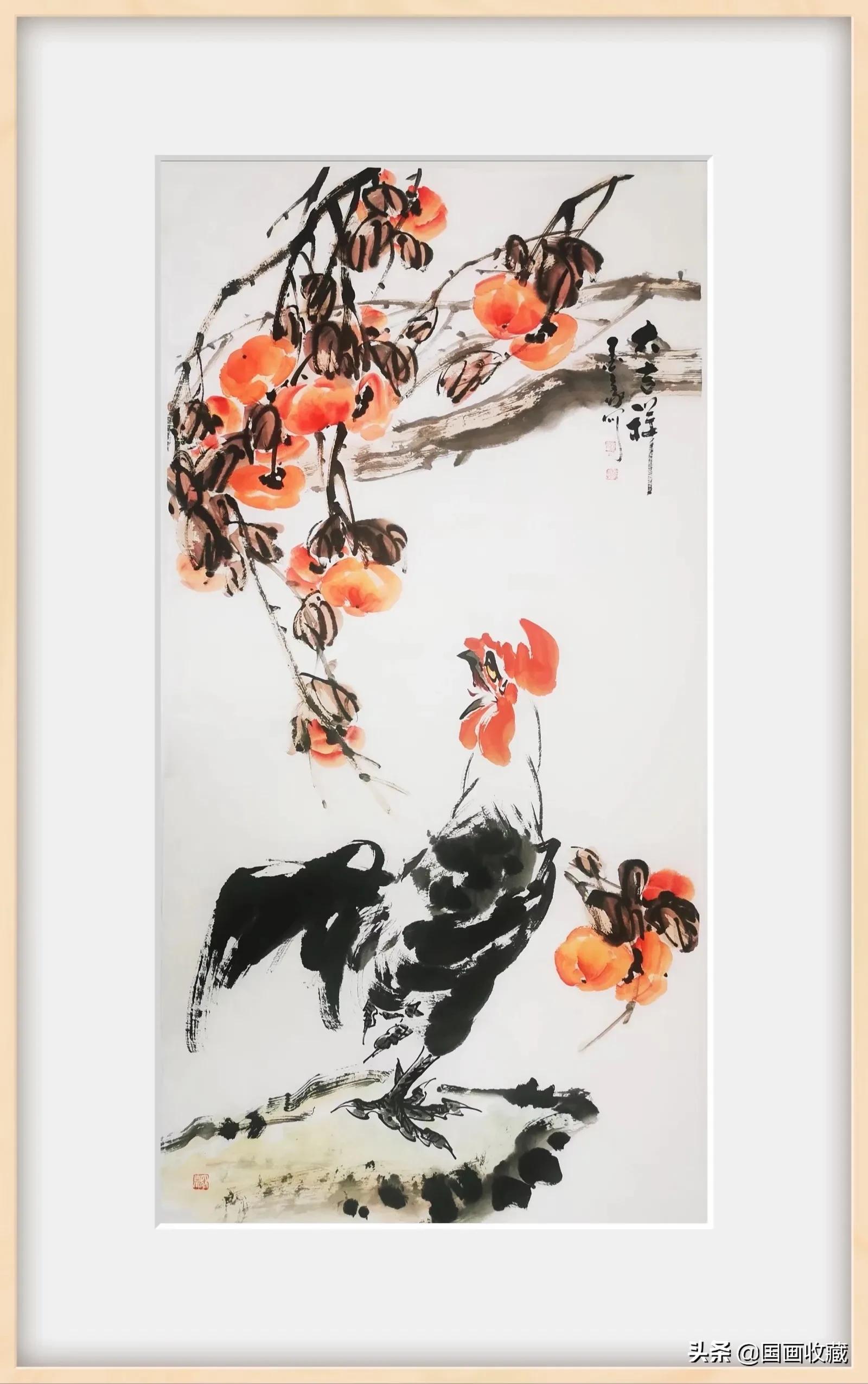 墨豪画鸡高清大图,墨豪画鸡创意作品