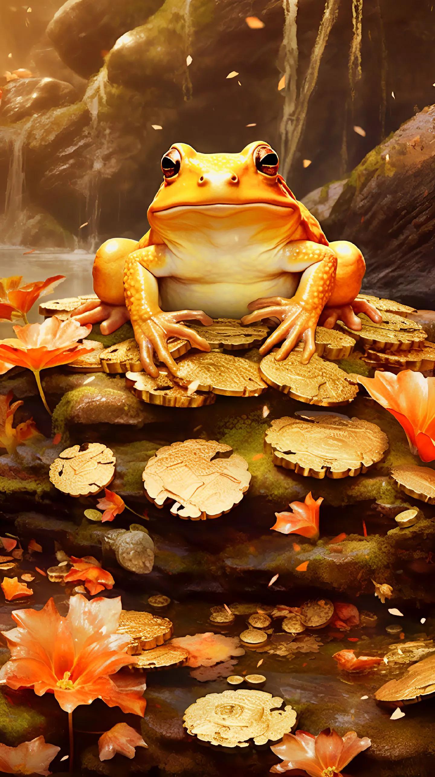 男士专用壁纸金蟾,金蟾纳财壁纸