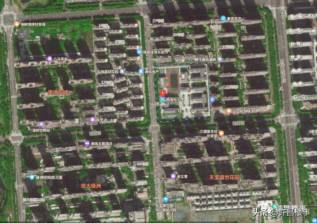 图解许昌市东城区2023年中小学学区划分（仅供参考）