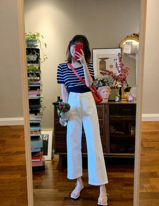 50岁博主牛仔裤街拍,牛仔裤博主