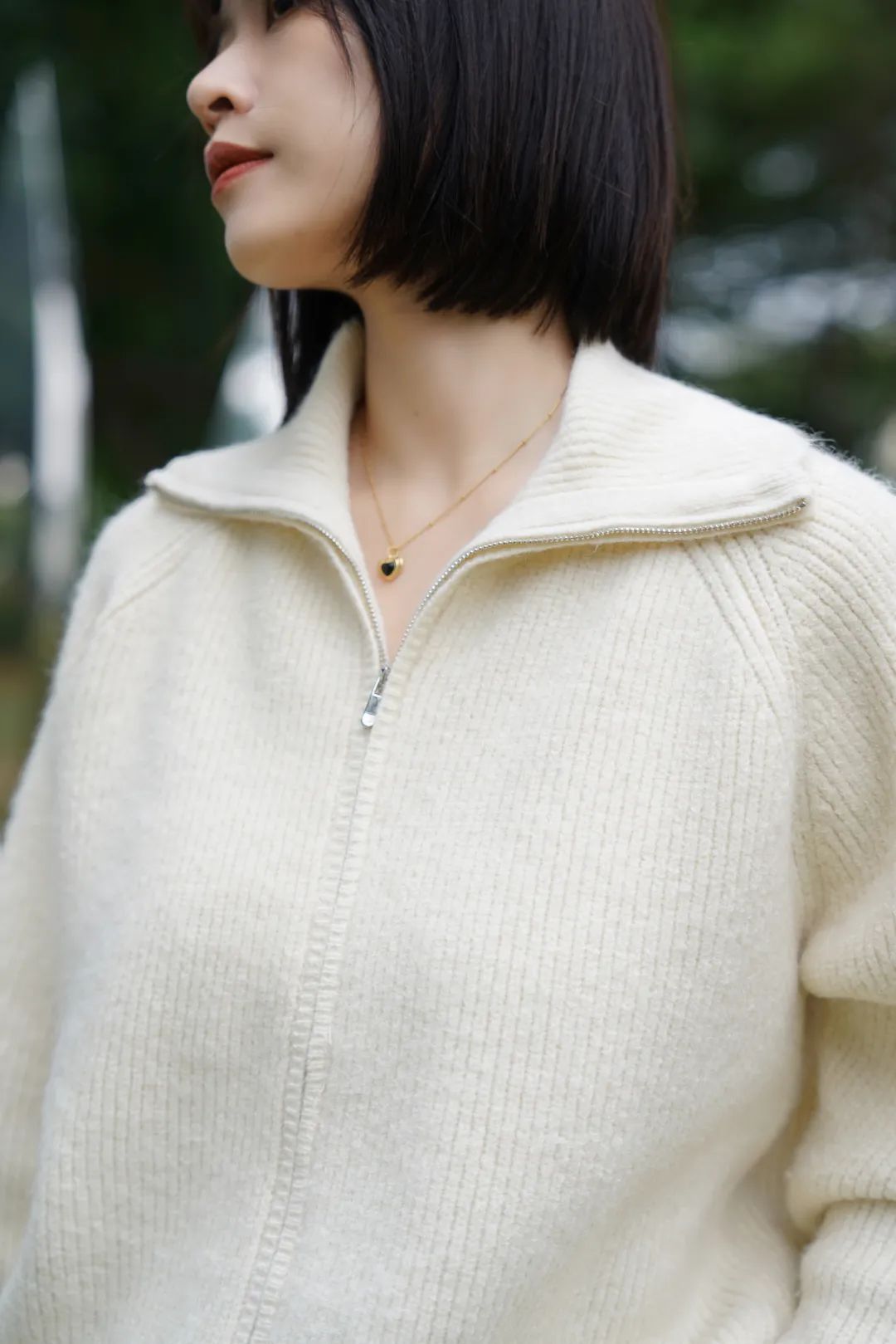 小个子拼接毛衣棉服最新款时髦,秋冬慵懒毛衣棉服内搭