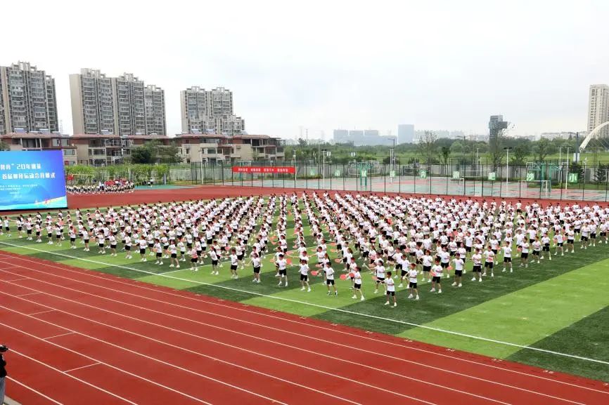 冶金工业园“沙洲教育”20年巡礼暨“劲沙洲”首届田径运动会开幕