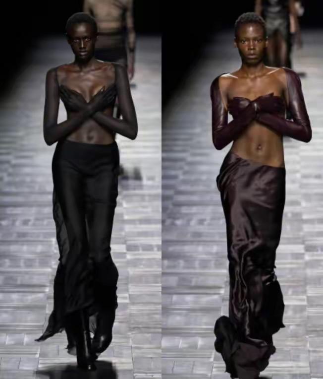 巴黎时装秀中国女模,巴黎时装秀女模西装