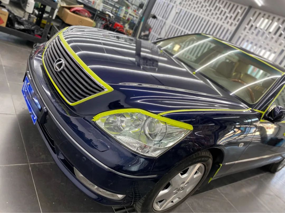 雷克萨斯ls430翻新修复,雷克萨斯ls430老车翻新作业