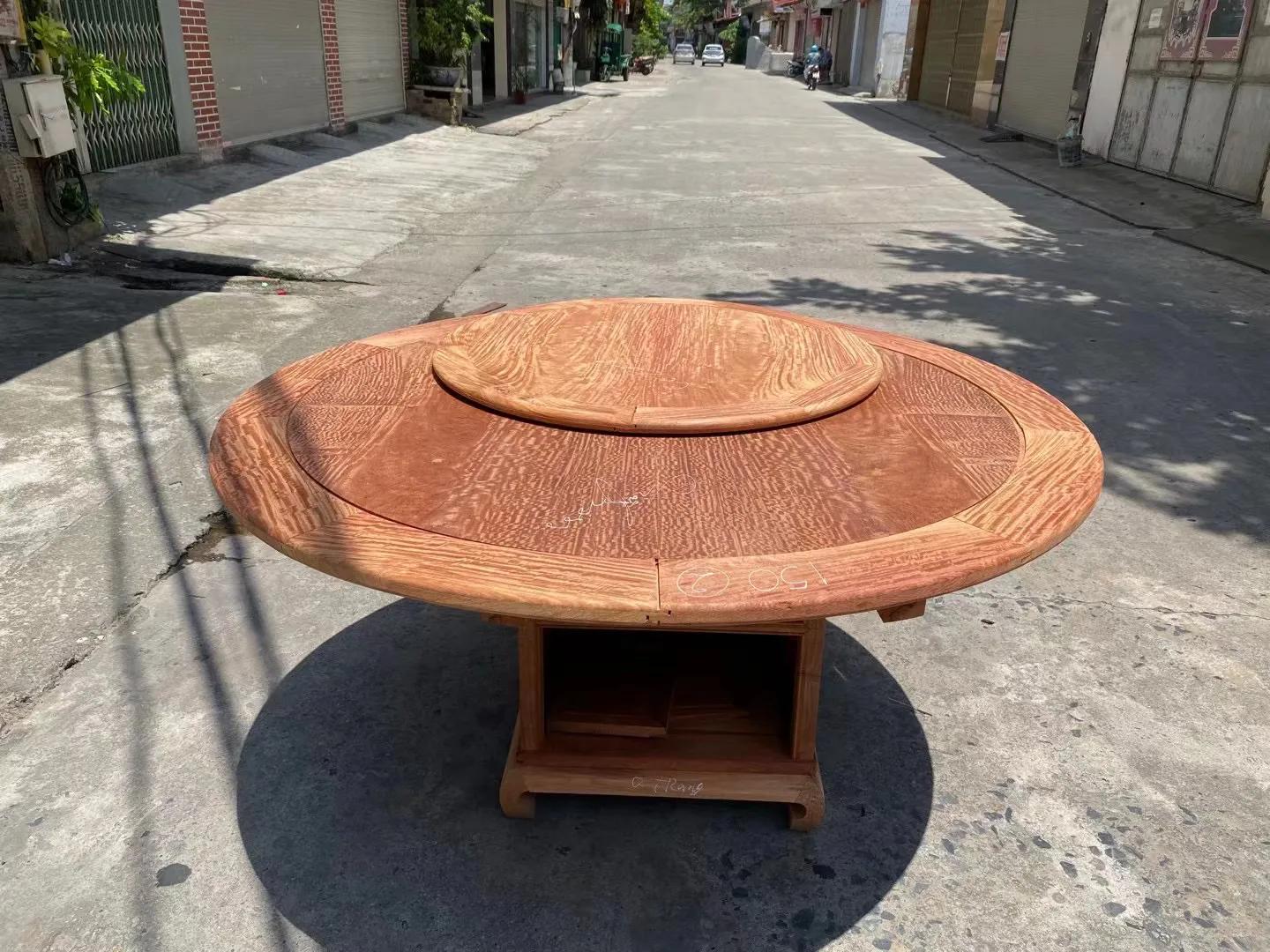 厦门缅甸花梨木餐桌种类,缅甸花梨圆餐桌