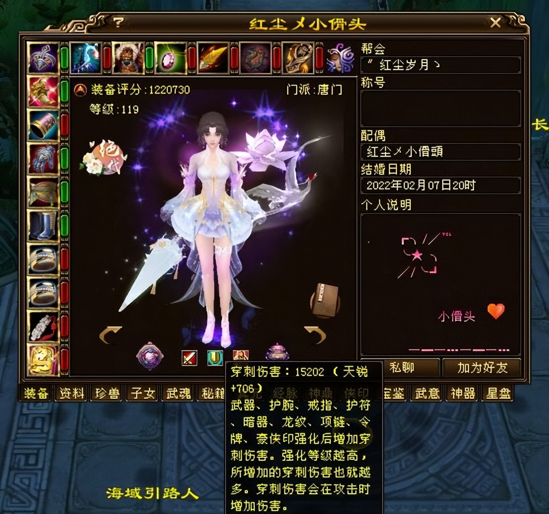 天龙:122万评分满7大唐门,最新面板装备曝光!打你用开风雷不?