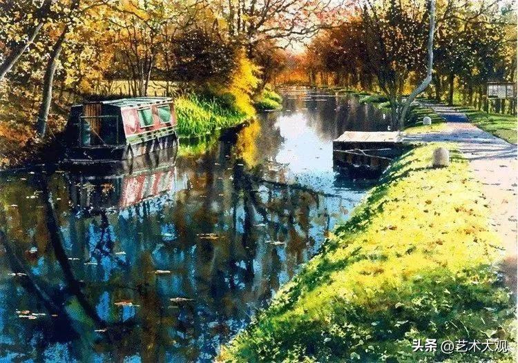 欧美风景水彩画名作,欧洲顶尖水彩大师的风景画欣赏