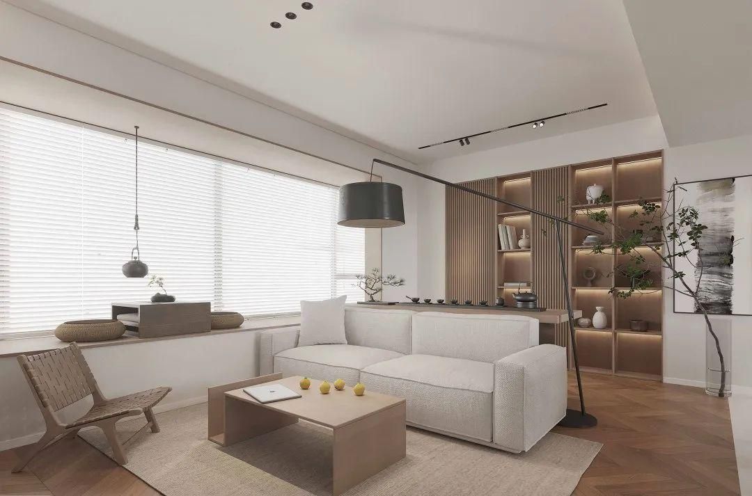 小三室2022装修风格现代简约轻奢,大平层装修风格大全2022新款