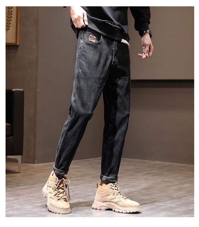 大牌男装简约百搭型男牛仔裤960,专柜正品百搭破洞型男牛仔裤618