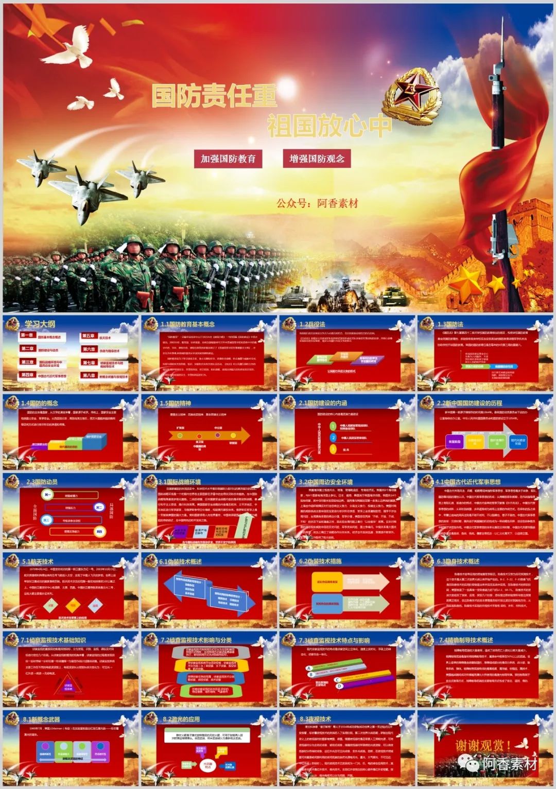 国防教育ppt课件免费8篇,国防教育ppt免费全套