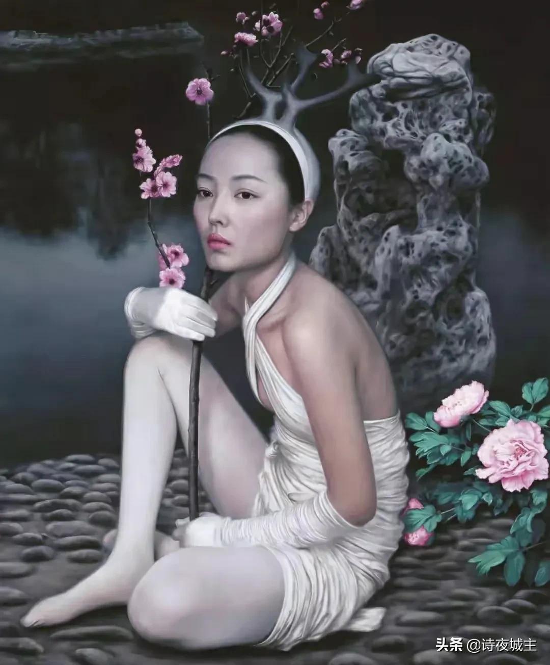 何红蓓人物油画作品欣赏,画家何红舟油画作品