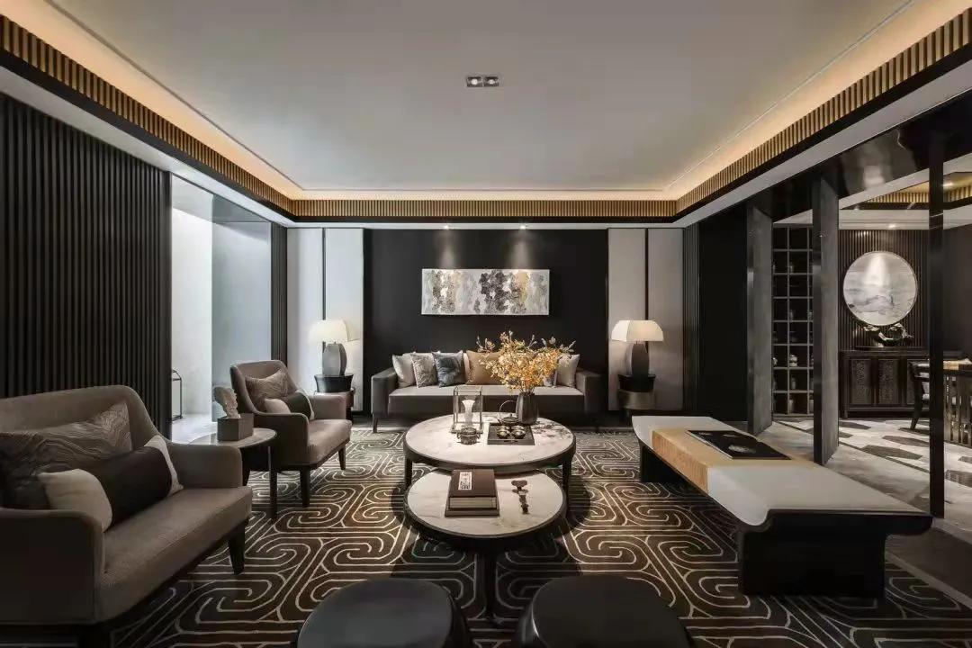 昆仑樾6.8米横厅装修效果图,青岛昆仑樾户型图