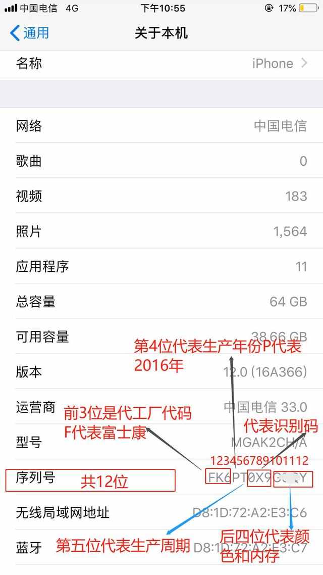 苹果手机序列号是哪一串号码,iphone手机序列号详解