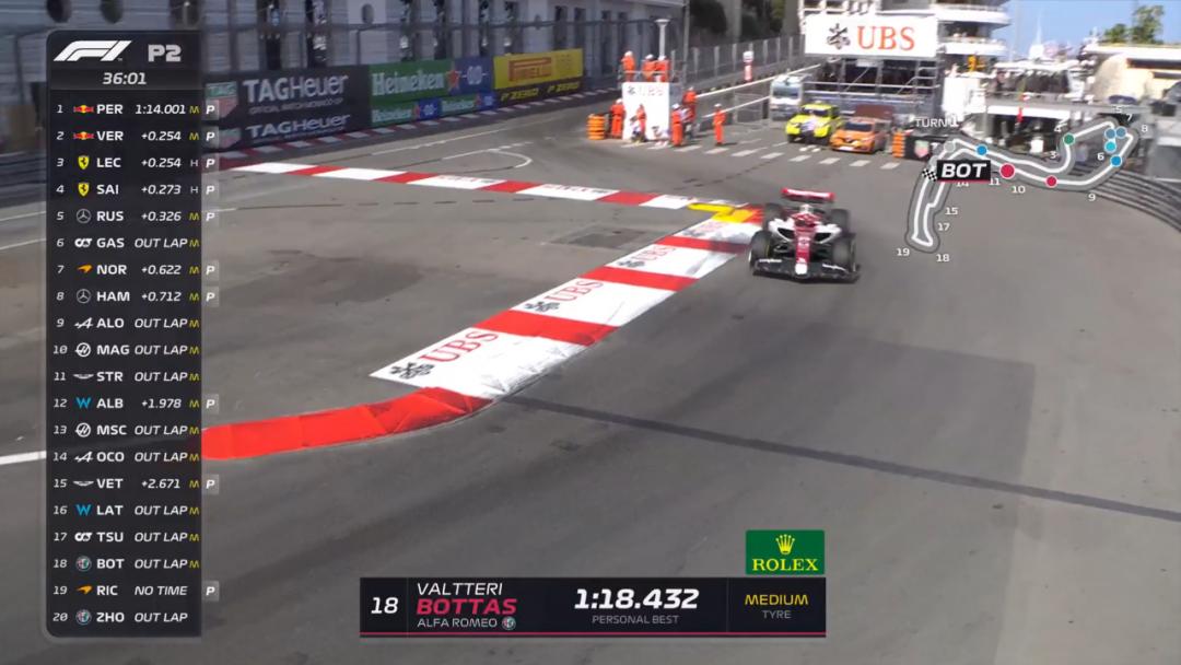 赛车f12018摩纳哥大奖赛练习赛,2023f1摩纳哥站第一次练习赛回放