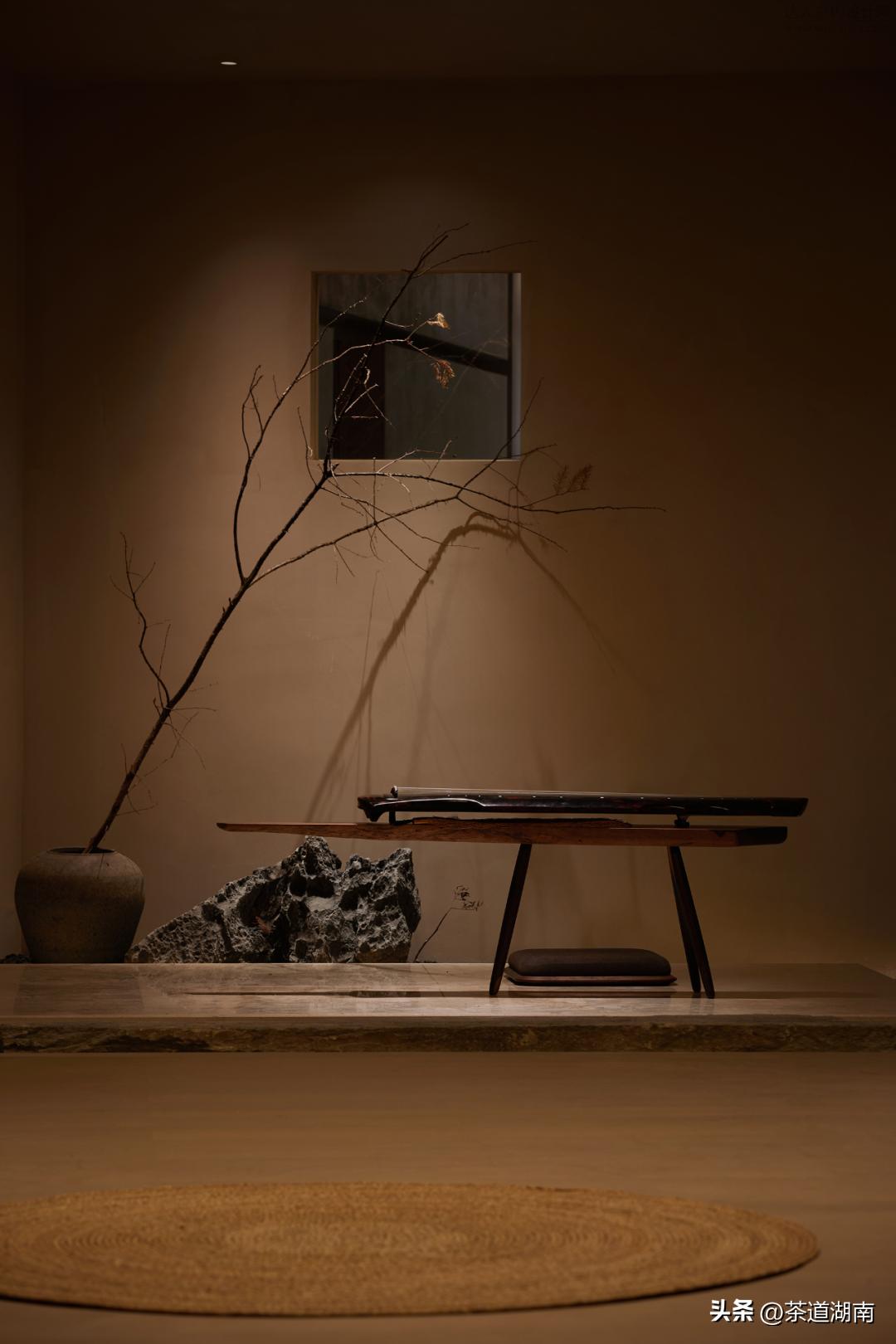 不装吊顶的禅意茶室装修效果图,广东禅意茶室私人会所包厢设计