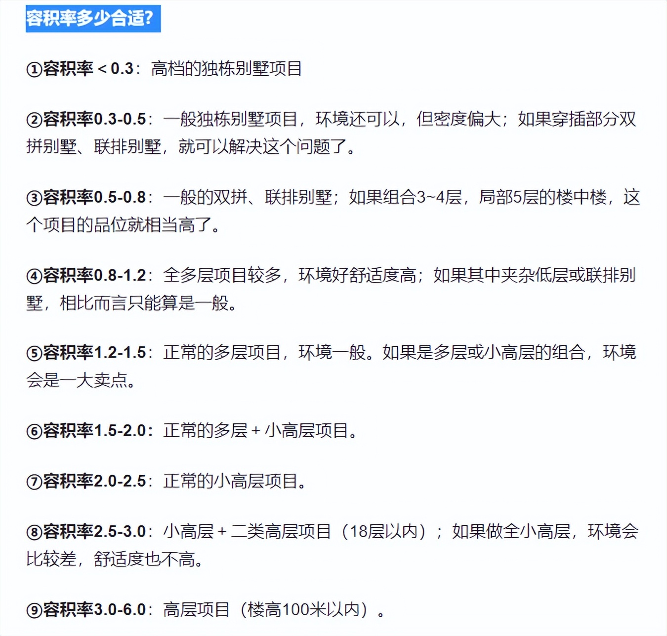 买房必看容积率是多少才适宜居住,买房要容积率高的还是低的好