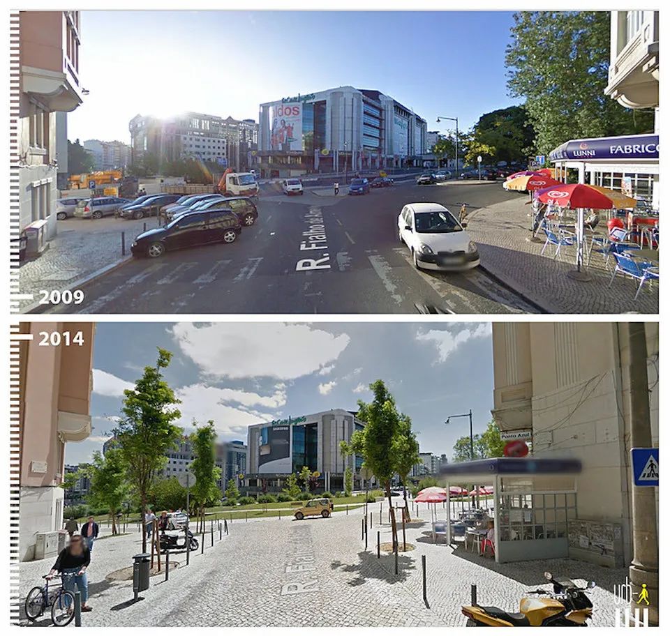 行走城市的魅力就是这么大！谷歌街景里50个公共空间改造前后对比