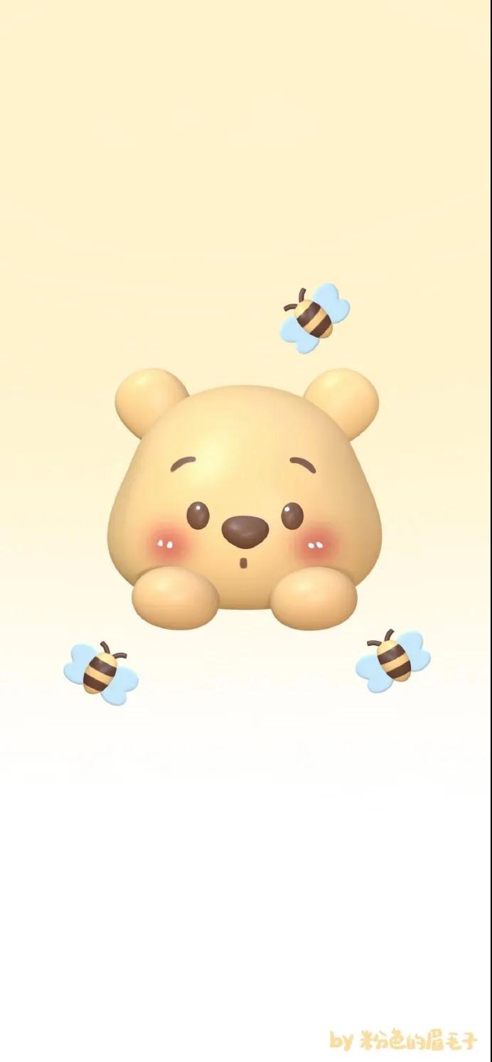 草莓熊白色主屏锁屏简单壁纸套图,手机主屏锁屏壁纸套图街景