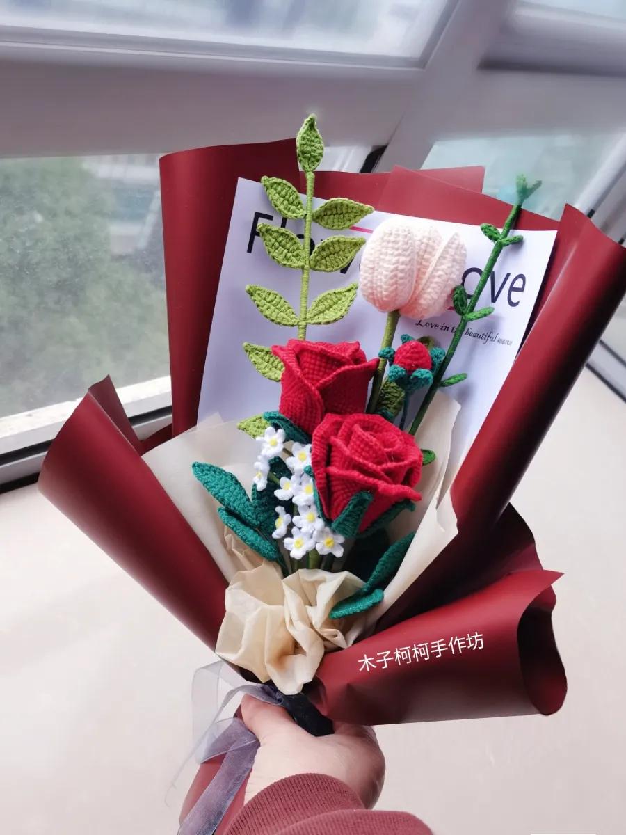 制作情人节玫瑰花束,情人节玫瑰花束最新款图片