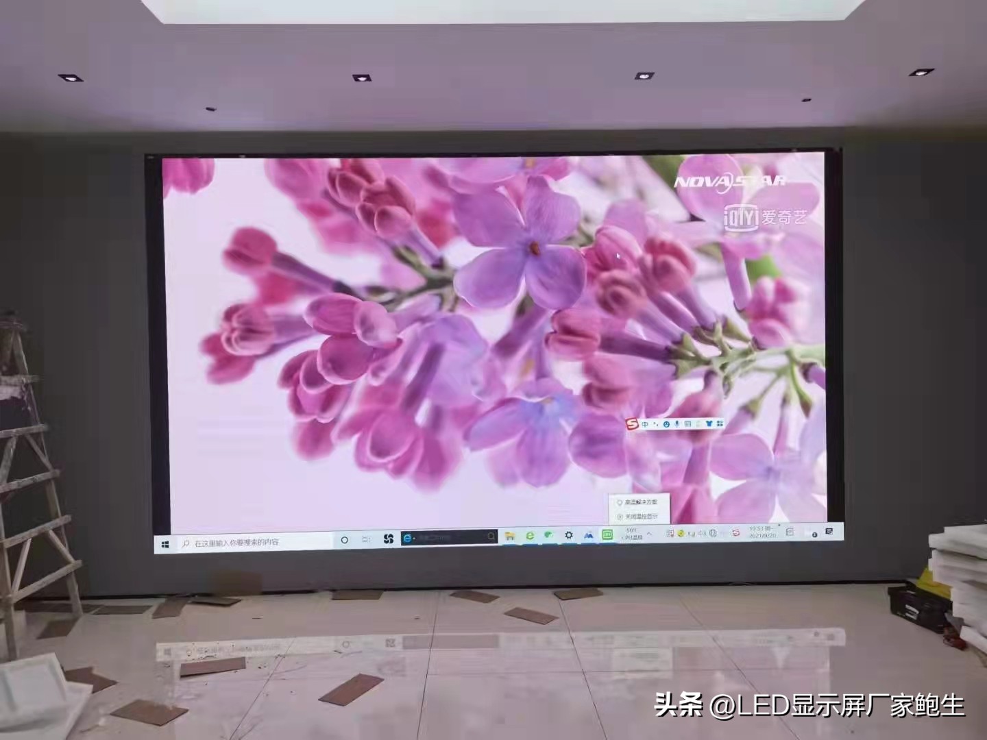 室内led显示屏每平米安装费,室内led彩屏安装费多少钱一平方