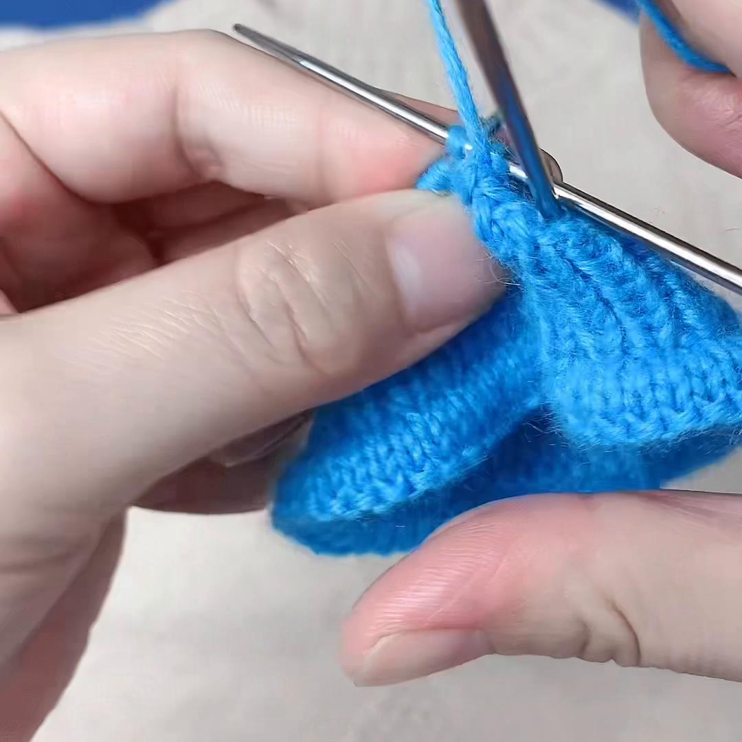 地瓜针帽子收针教程,毛衣空心针的收针方法