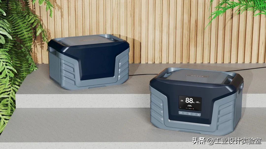 户外移动电源设计平面图标,户外移动电源产品设计