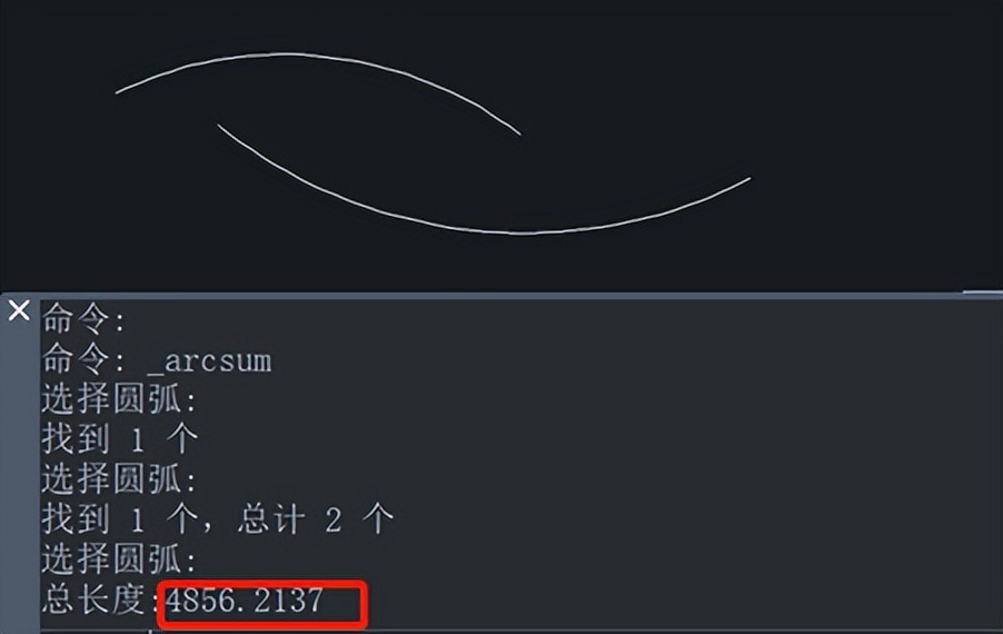 cad圆弧怎么截取一定长度的弧长,cad测量面积有圆弧最简单方法