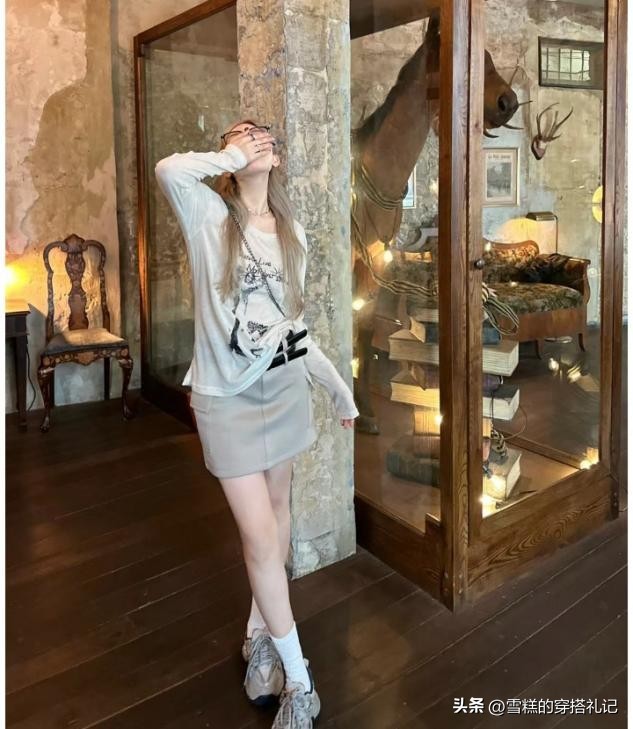 防晒衫吊带背心短裙三件套,今年最洋气的防晒衫搭裙子