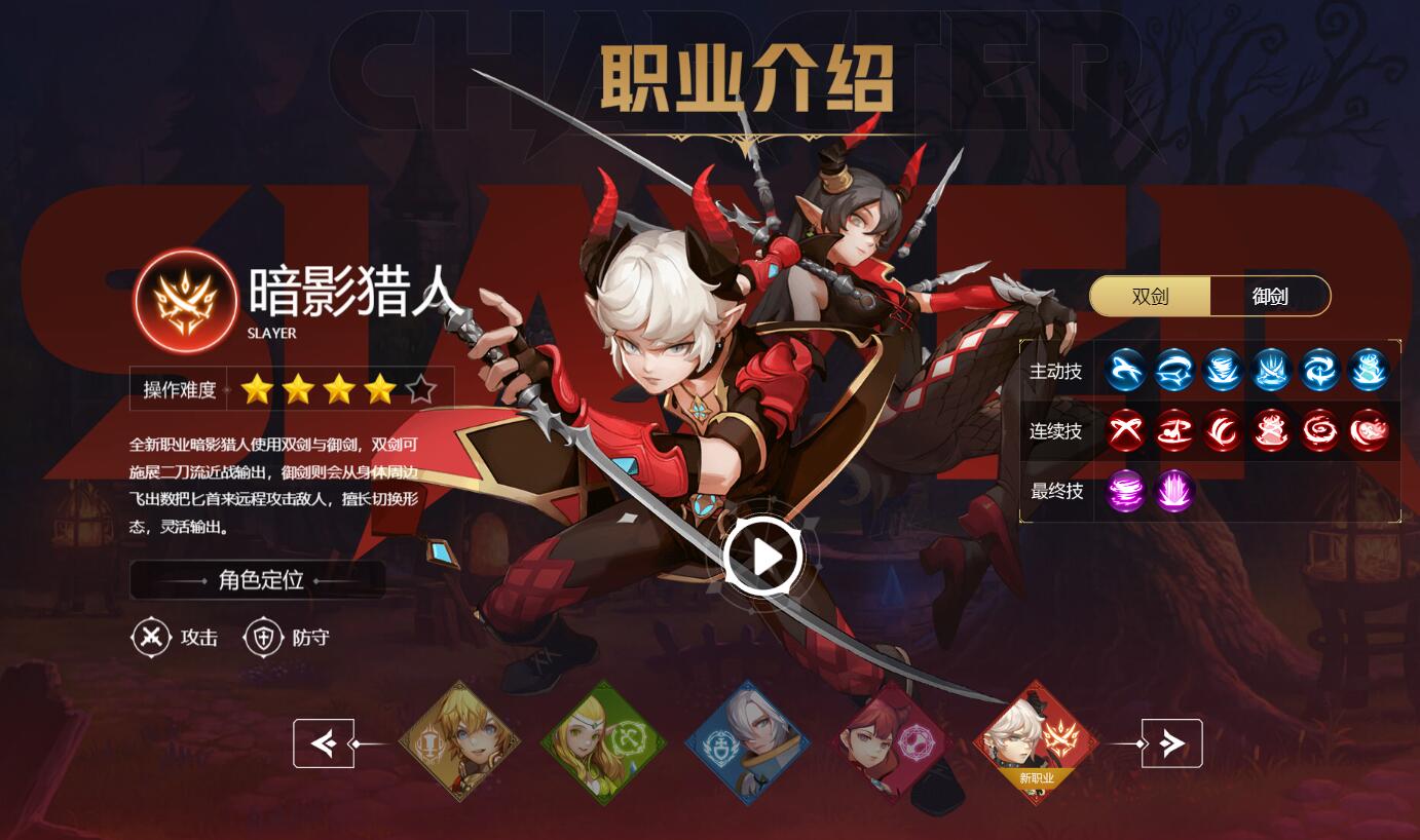 龙之谷端游新手职业选择,龙之谷世界哪个职业好