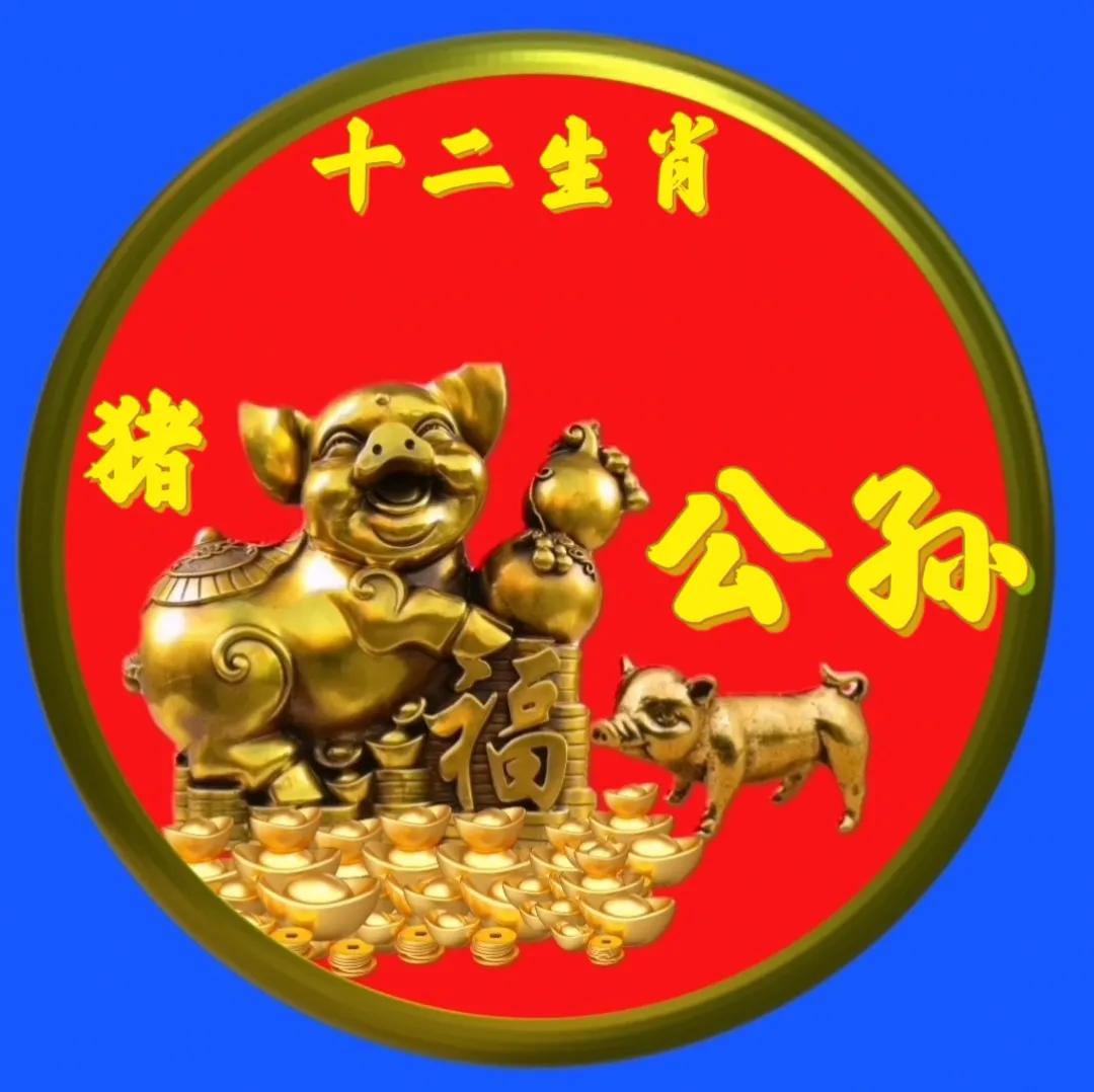 12生肖猪的姓氏头像,十二生肖猪姓氏头像壁纸