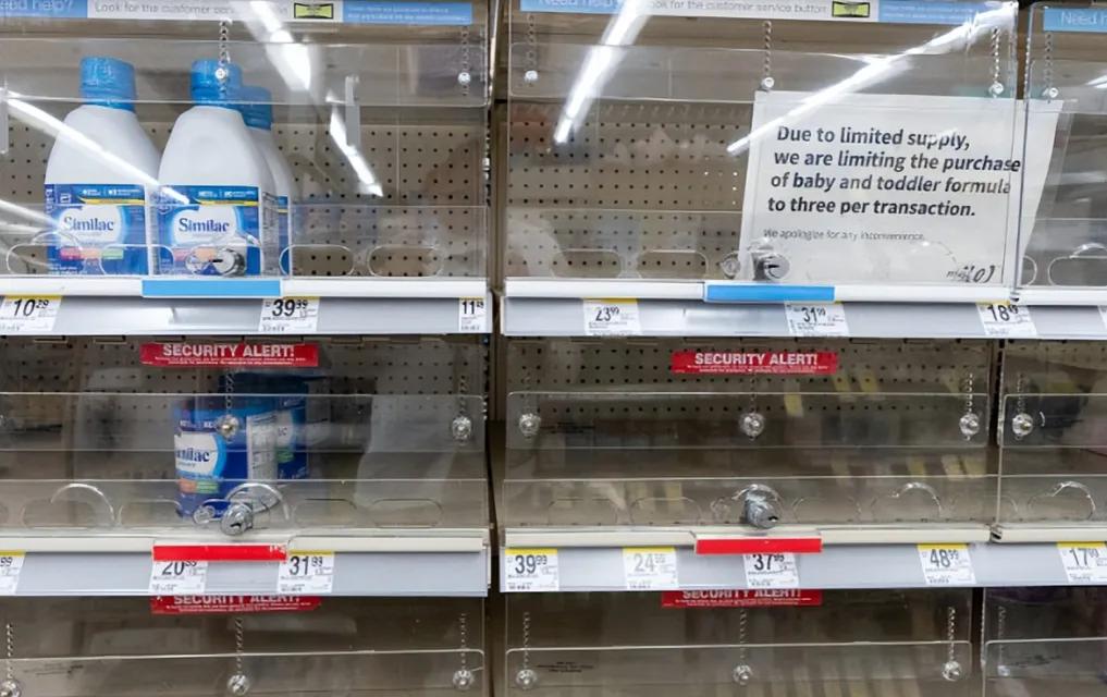 美国各州奶粉断货,美国婴幼儿奶粉持续短缺